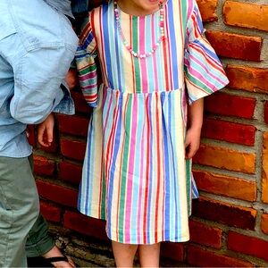 Gently Used J.Crew Crewcuts Striped Babydoll Dress.